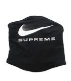 ナイキ NIKE ×Supreme ネックウォーマー スヌード ロゴプリント 黒 ブラック /FF ■GY19