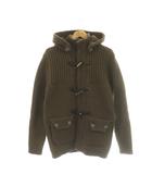 ダッフルコート ニット ウール S 茶 ■GY19 /SY ■OS