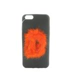 フェンディ FENDI iphone6 スマホケース レザー イニシャル 黒 オレンジ 7AR50D 8ABF0VZ2 /MI ■GY19