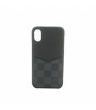 ルイヴィトン LOUIS VUITTON iPhoneX/Xs用 スマホケース ダミエグラフィット柄 ポケット付き 黒 /MI ■OH ■GY19