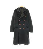 ポールスミス PAUL SMITH トレンチコート ダブル ロング ウール メルトン M ダークグレー ブラック /DO ■GY12