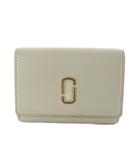 マークジェイコブス MARC JACOBS スナップショット 財布 三つ折り レザー ホワイト /YO22 ■GY12