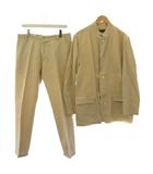 エルメネジルドゼニア Ermenegildo Zegna セットアップ 上下 ブルゾン ジャケット パンツ ジップフライ コットン リネン 50 ベージュ /BM ■GY99