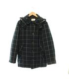 ハッシュパピー Hush Puppies 中綿ジャケット チェック柄 アウター M ネイビー /HS ■GY35