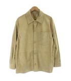 ルイヴィトン LOUIS VUITTON 23AW モノグラム型押し切替スエードレザーシャツブルゾン ジャケット 牛革 50 ベージュ RM232Q ZA0 HPL40E /MW ■GY20