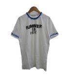コムデギャルソン COMME des GARCONS AD2009 Tシャツ summer is here M 白 ホワイト 半袖 ロゴプリント 刺繍 カットソー OC-T019 /PP ■GY19