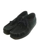 クラークス clarks WALLABEE モカシンシューズ スエード US12 UK11 29.0cm 黒 61385591 /MI ■GY01