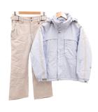デサント DESCENTE スキーウェア セットアップ 上下セット ジャケット パンツ 7 ライトブルー グレー /JS ■GY03