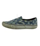 バンズ VANS × シュプリーム Supreme Hole Punch Denim Slip-On Pro スリッポン スニーカー デニム ローカット ホールパンチ ダメージ加工 US8.5 26.5cm 青 ブルー 721454 /XZ ■GY03