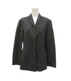 ジョルジオアルマーニ GIORGIO ARMANI シャツジャケット シングル 比翼 ノッチドラペル ウール シルク混 2B 40 グレー /JS ■GY03