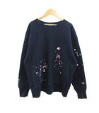 チャンピオン CHAMPION ×ジャーナルスタンダードレリューム 別注 R/W 刺繍スプラッシュ スウェット トレーナー L ネイビー 紺 クルーネック 長袖 裏起毛 /PP