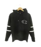 チャンピオン CHAMPION × エクストララージ X-LARGE プルパーカー M 黒 ブラック ロゴ 刺繍 プリント 長袖 /MN21 ■GY01