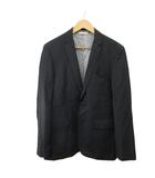 ブルックスブラザーズ BROOKS BROTHERS テーラードジャケット ウール 40R 黒 ブラック グレー ストライプ柄 長袖 4573-001TA1 /SH ■GY03