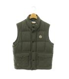 モンクレール MONCLER MAGLIA GILET ダウンベスト ワッペンロゴ 220918428100 L グレー /ES ■GY12