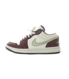 ナイキ NIKE AIR JORDAN 1 LOW SE CNY SAIL スニーカー シューズ 23cm ワインレッド 白 ホワイト ローカットスニーカー 刺繍 FJ5735-100 /RI ■OS