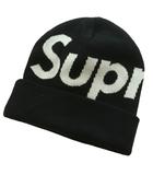 シュプリーム SUPREME シュプリーム ビッグ ロゴ ビーニー supreme big logo beanie ニットキャップ 帽子 黒 ブラック /SS ■OS ■GY12