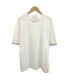 エルメス HERMES Tシャツ カットソー トップス M 白 ホワイト ステッチ柄 /YU ■GY64