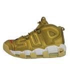 ナイキ NIKE × シュプリーム Supreme エアモアアップテンポ メタリックゴールド Air More Uptempo Metallic Gold スニーカー レザー ハイカット US9 27cm ゴールド色 902290-700 /XZ ■GY19