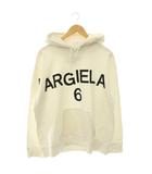 エムエムシックス メゾンマルジェラ MM6 Maison Margiela 22SS s52gu0161 パーカー スウェット ロゴ M ホワイト ブラック /ES ■GY01