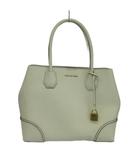 マイケルコース MICHAEL KORS マーサー ギャラリー MERCER GALLERY トートバッグ ショルダー 2WAY 牛革 ペブルドレザー ロゴ ゴールド金具 白 ホワイト 30H7GZ5T6T /XZ ■GY12