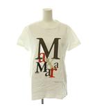 マックスマーラ MAX MARA 21SS レタリングプリントTシャツ カットソー ロゴ 白 ホワイト マルチカラー /CX ■GY64