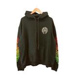 クロムハーツ CHROME HEARTS Back Grad Circle Logo Hoodie パーカー プルオーバー ロゴプリント 裏起毛 XL 黒 ブラック 408152701******674 /KK ■GY01