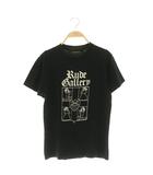 ルードギャラリー RUDE GALLERY 半袖Tシャツ スカル プリント クルーネック ブラック /MY ■OS ■GY03