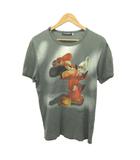 半袖Tシャツ ミッキーマウス クルーネック ロゴ プリント 50 グレー トップス TJ00/7175 /YU ■GY80