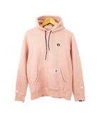 アベイシングエイプ A BATHING APE AAPE BY A BATHING APE プルパーカー スウェット トレーナー 長袖 ロゴ 裏起毛 180/96A ピンク /CK8 ■GY17