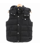 タトラス TATRAS ダウンベスト ジャケット ジップアップ フード付 ウール カシミア混 2 チャコールグレー /GV