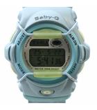 カシオ CASIO ベビージー Baby-G 腕時計 ウォッチ クォーツ デジタル ロゴ 青 ブルー 水色 BG-156 ■GY18 /MQ