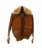 ショット SCHOTT G-1 フライトジャケット 革ジャン レザー フェイクファー 総裏地 ジレライナー付 USA製 38 茶 ブラウン ■GY18 /MQ