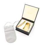 ミキモト MIKIMOTO コスメ 2点セット 手鏡 ミラー キーホルダー 携帯ミラー リップブラシ 携帯リップブラシ ロゴ ワンポイント リリーモチーフ ゴールドカラー ピンク /MN4 ■GY18