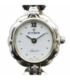 シーマ CYMA 634Y ルイ15世 LOUIS XV 腕時計 ウォッチ クォーツ ロゴ 白文字盤 シルバー色 ■GY18 /MQ