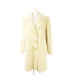 イヴサンローラン YVES SAINT LAURENT ヴィンテージ チェスター コート ロング ウール 7 ライトベージュ /CK15 ■GY13