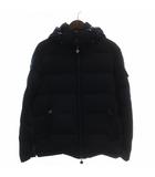 モンクレール MONCLER モンジュネーブル MONTGENEVRE ダウンジャケット アウター ウール フード ジップアップ 1 M 紺 ネイビー 420914033805 54272 /XZ ■GY17