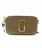 マークジェイコブス MARC JACOBS The Snapshot leather camera bag ショルダーバッグ サフィアーノレザー Wファスナー ロゴ ゴールド金具 茶色 ブラウン M0014146-064 /XZ ■GY17