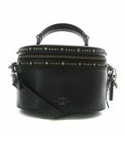 コーチ COACH × セレーナゴメス セレーナ トレイル バッグ ウィズ クリスタル エンベリッシュメント Selena Trail Bag With Crystal Embellishment バニティバッグ ハンド ショルダー 2WAY レザー ロゴ 黒 ブラック 39292 /XZ ■GY18