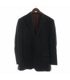 バーバリーブラックレーベル BURBERRY BLACK LABEL テーラードジャケット ブレザー スーパー120 総裏地 長袖 ロゴ シングル 40 黒 ブラック ■GY18 /MQ