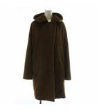 マックスマーラ MAX MARA フーデッドシャギーコート アウター アルパカ ウール混 ミドル 36 S 茶色 ブラウン 60860973 /XZ ■GY11