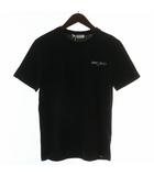 Tシャツ カットソー 半袖 クルーネック ロゴ プリント M 黒 ブラック J000131622 /XZ ■GY18