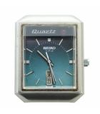 セイコー SEIKO V.F.A. ジャンク品 腕時計 ケースのみ ウォッチ クォーツ セコンドフラッシュ 青文字盤 デイト カレンダー付き ロゴ シルバー色 3923-5010 ■GY18 /MQ