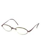 フルラ FURLA 老眼鏡 メガネ 眼鏡 度あり メタルフレーム オーバル ロゴ 49□18-135F 茶 ブラウン FA-8305 /MN14 ■GY11