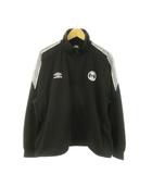 フリークスストア FREAKS STORE × アンブロ UMBRO トラックジャケット ジャージ スタンドカラー ジップアップ ロゴ サイドライン L 黒 ブラック /AO14 ■GY18