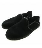 アグ UGG ムートン スリッポン スエード ボア 黒 ブラック 28 /XZ ■GY17
