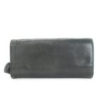 ロエベ LOEWE 長財布 ロングウォレット 小銭入れあり アナグラム型押し スカラップ タッセル 黒 ブラック /MN10 ■GY18