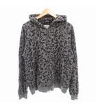 アベイシングエイプ A BATHING APE BABY MILO スウェット パーカー フーディ ジップアップ ベイビーマイロ カモフラ 総柄 L グレー /GV ■GY18