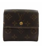 ルイヴィトン LOUIS VUITTON 財布 二つ折り PVC レザー モノグラム 総柄 Wホック 茶色 ブラウン /XZ ■OH ■GY11