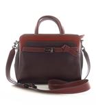 コーチ COACH テート キャリーオール 馬車金具 カーフ レザー 2way ハンドバッグ ショルダーバッグ 皮革 ロゴ 赤 レッド ボルドー ワインレッド C5316 /MP ■GY18