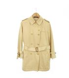 ダックス DAKS トレンチコート ミドル丈 ベルト ジャガード シグネチャー ロゴ 総柄 大きいサイズ 42 XL ベージュ /MN13 ■GY18